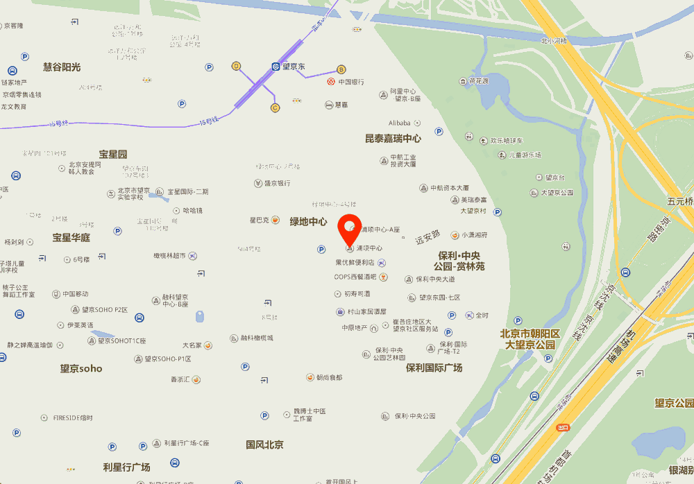 浦项中心位置地图